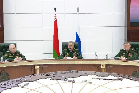 Sitzung des Gemeinsamen Kollegiums der Verteidigungsministerien Russlands und Belarus
