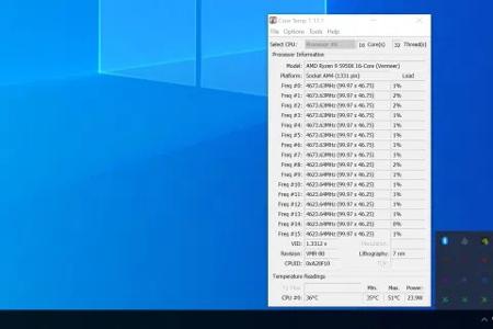 Core Temp ist ein simples Tool , um die Temperatur der CPU anzuzeigen.