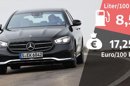 03/2022, Kosten und Realverbrauch Mercedes E 200