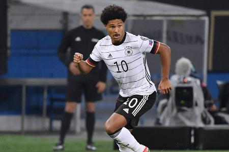 Mittelfeld/Angriff: Serge Gnabry (FC Bayern) - Rückennummer: 10 - 36 Länderspiele, 20 Tore