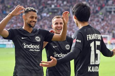 Platz 4: Eintracht Frankfurt | 27 Punkte | 32:24 Tore | Note: 2,0 - Der für die Königsklasse aufgepimpte Kader erlebte zunächst ein Wechselbad der Gefühle. Nach und nach haben die Schützlinge von Oliver Glasner aber ihren Rhythmus gefunden und vor allem offensiv echte Feuerwerke abgeliefert. Die SGE spielt mit den attraktivsten Fußball der Liga und darf erneut auf die CL-Ränge hoffen.