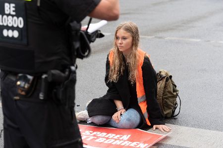 Klimaschutz-Demonstrantin