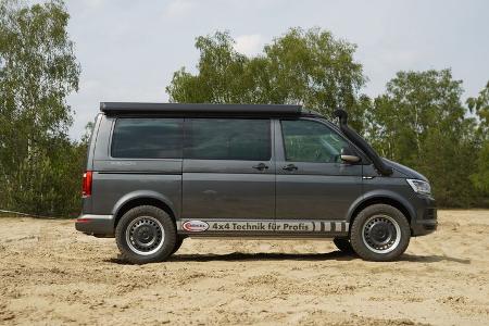 VW T2 Bus gegen VW T6 Seikel 4Motion