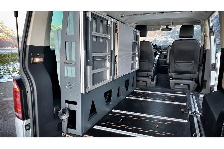 Alpvan CTB Modul V2.0, Campingmöbelmodul hochgeklappt