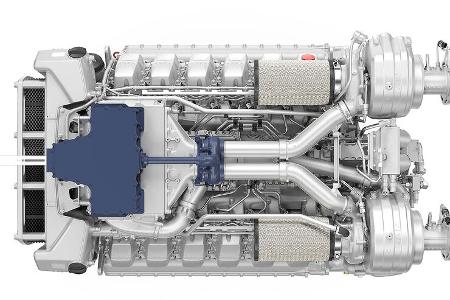 MAN Engines Dual Fuel-Motor V12 Wasserstoff