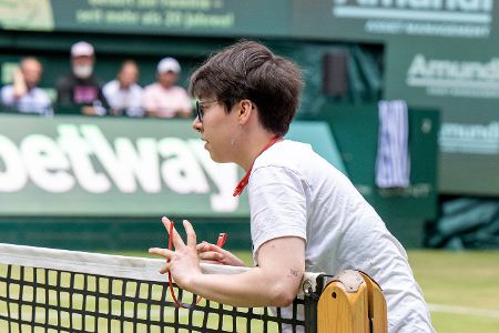 Tennis Protestaktion