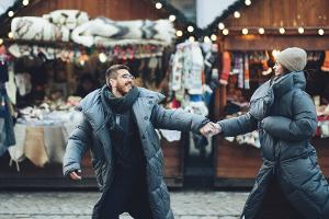 Perfekt gestylt für den Weihnachtsmarkt-Besuch