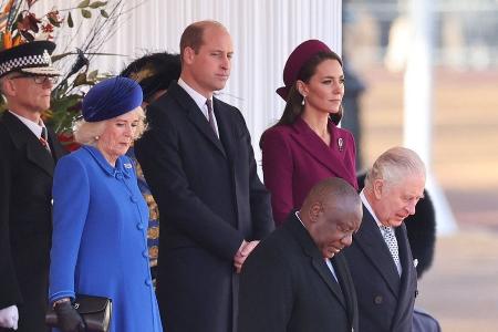 Britische Königsfamilie bereitet Südafrika-Präsident pompösen Empfang