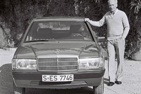 Werner Breitschwerdt mit dem Mercedes 190 W 201