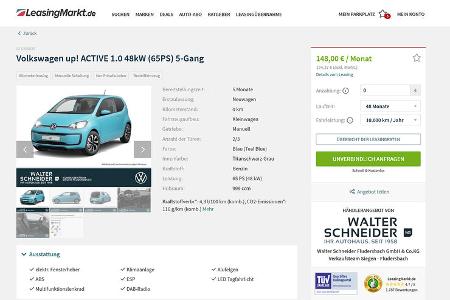 VW Leasing Angebote, VW Up