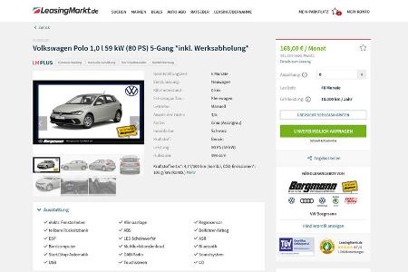 VW Leasing Angebote, VW Polo