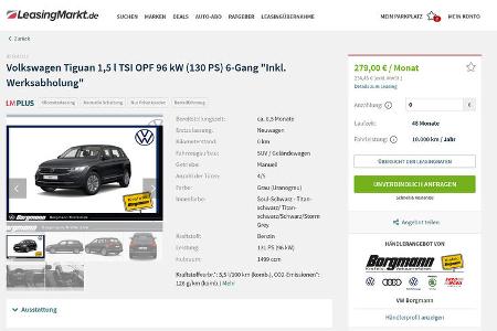 VW Leasing Angebote, VW Tiguan