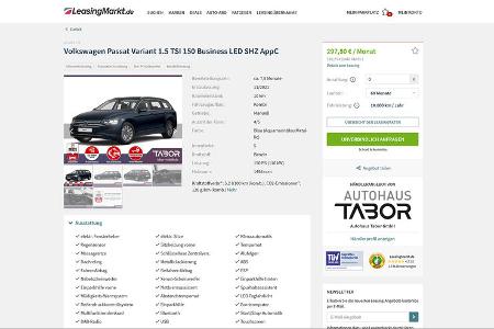 VW Leasing Angebote, VW Passat Variant