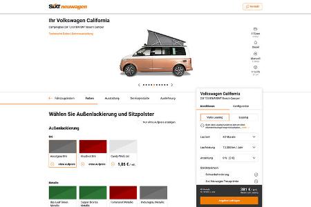 VW Leasing Angebote, VW California