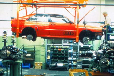 Audi Quattro (1980) Produktion