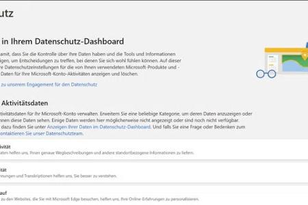 Das „Datenschutz-Dashboard“ im Internet