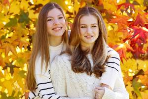 Royale Weihnachtskarte: Leonor und Sofia strahlen ohne ihre Eltern