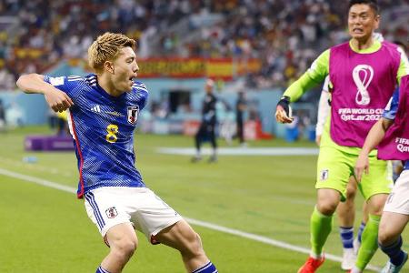 Ritsu Doan (Japan) - Zwei Tore gegen die Ex-Weltmeister Deutschland und Spanien: Freiburgs Doan war der Garant zum japanischen Sensations-Gruppensieg. Der Höhenflug soll gegen Kroatien weitergehen.