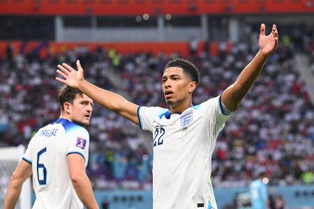 Jude Bellingham (England) - Im ersten Spiel gegen den Iran mit Tor und Vorlage überragend, in den beiden folgenden Begegnungen mindestens solide - keine Frage, bei der WM in Katar ist der Marktwert des Dortmunders noch weiter in die Höhe geschossen. Wo soll das nur enden?