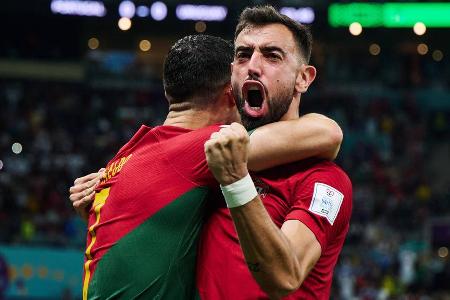 Bruno Fernandes (Portugal) - Der United-Star stellte Cristiano Ronaldo etwas in den Schatten. Zwei Fernandes-Vorlagen gegen Ghana und sein Doppelpack gegen Uruguay bescherten Portugal den Gruppensieg. Gegen Südkorea wurde er geschont.