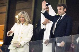 Emmanuel Macron und Frau Brigitte feuern Frankreich beim WM-Finale an