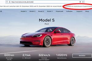 Riesen-Rabatt in USA, Gratis-Supercharging bei uns