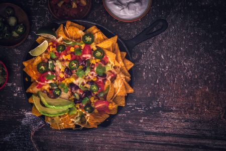 Überbackene Tortilla Chips