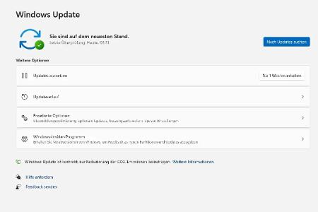 Infos zum Windows Update.