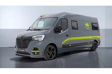 Premiere Ahorn Camper Totale von vorne rechts