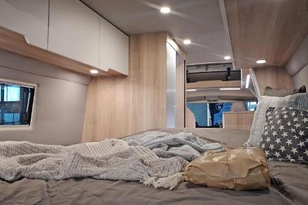 Innenraum, Schlafen, Heck, Campingbus, Vanlife