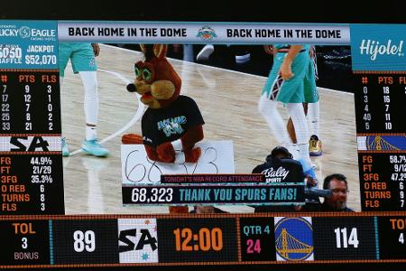NBA-Rekord: 68.323 Fans im Alamodome NBA-Rekord: 68.323 Fans im Alamodome