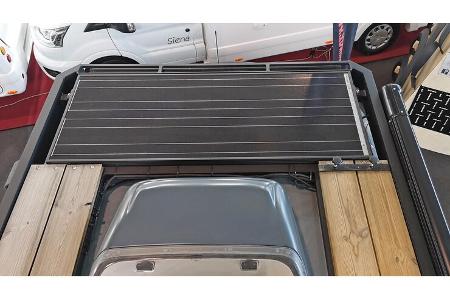 Solarpanel, Fahrzeugdach von oben