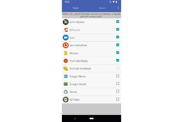 „Assistant for Android“ mistet den Autostart des Smartphones aus und beendet aktuell laufende Prozesse.