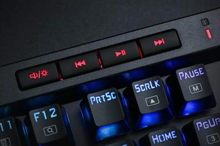 Eine dedizierte Mediensteuerung ist nicht nur hochpreisigen Gaming-Tastaturen vorbehalten.