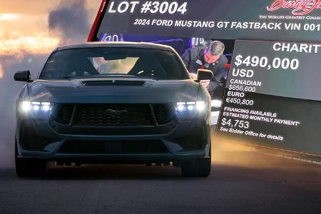 Ford Mustang 2024 VIN 001 Auktion Charity