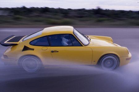 Ferrari F 40, Mercedes AMG 6.0 32 V, Porsche 959, Ruf-Porsche CTR, Hochgeschwindigkeits-Vergleich 1988