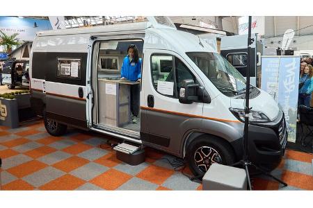 Messe, Fiat Ducato, CMT 2023, Campingbus, Bicolor