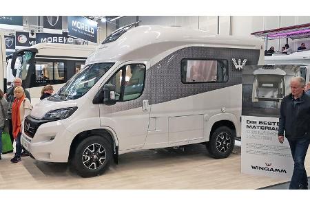 T-Haube, Teilintegriert, Außenansicht, kompaktes Wohnmobil, Messe, CMT 2032