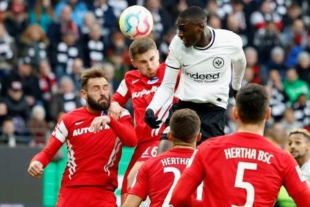 Gegen furiose Frankfurter: Hertha-Krise verschärft sich Gegen furiose Frankfurter: Hertha-Krise verschärft sich