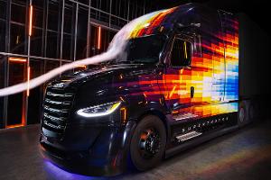 Lkw der Zukunft mit 13-Liter-Turbodiesel