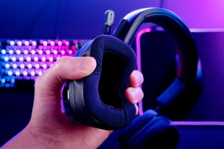 Die passenden Materialien an den richtigen Stellen sorgen dafür, dass das Gaming-Headset möglichst langlebig ist.