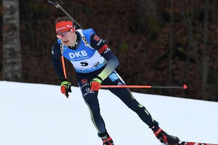Platz 8: Benedikt Doll (Deutschland) - Der erfolgreichste aktive DSV-Skijäger bezeichnete die WM in Oberhof gegenüber RTL/ntv und sport.de als 'Karriere-Highlight', die Vorzeichen könnten jedoch besser sein. Die Top 10 hat der Sprint-Weltmeister von 2017 zwar auch an einem soliden Tag fest im Griff. Für einen Platz auf dem Podium muss jedoch alles passen. Im laufenden Winter steht für den ganz großen Coup aber schlicht zu selten die Null.