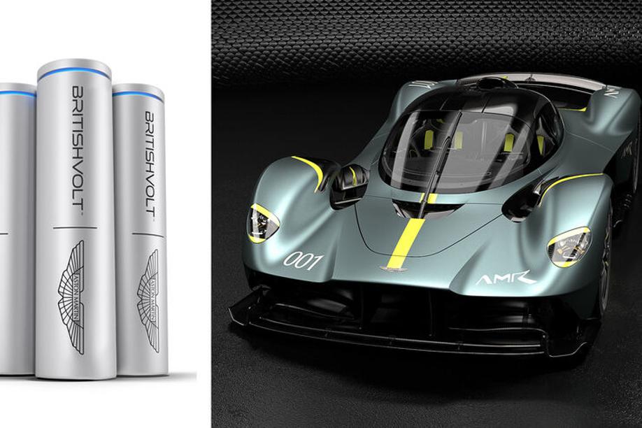 03/2022, Aston Martin Valkyrie mit Britishvolt Akku Batteriezellen