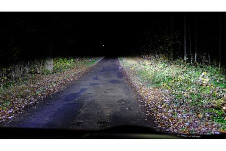 Zubehšrtest Philips LED-Lampe Lichtkegelnachher