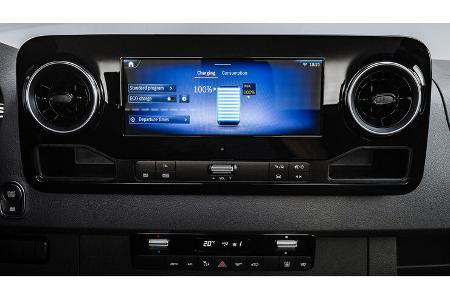 Mercedes E-Sprinter 2023 Interieur MBUX Display Touchscreen 10,25 Zoll