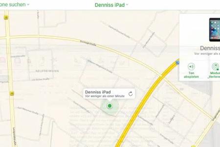 Über die iCloud lassen sich wie bei Android iPhones oder iPads lokalisieren, der Zugang sperren und Daten löschen.