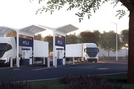 Nikola Hyla Wasserstofftankstelle