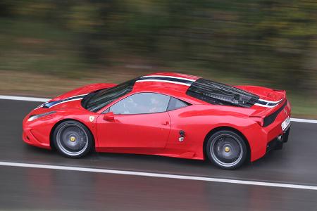 Ferrari 458 Speciale, Seitenansicht