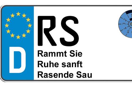 Kennzeichen-Bedeutung RS Remscheid 