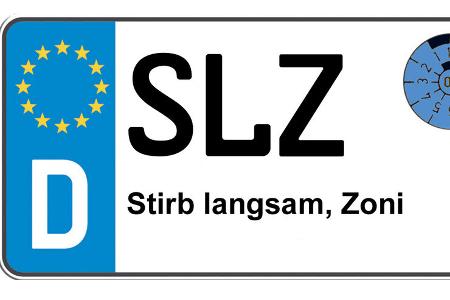 Kennzeichen-Bedeutung SLZ Bad Salzungen